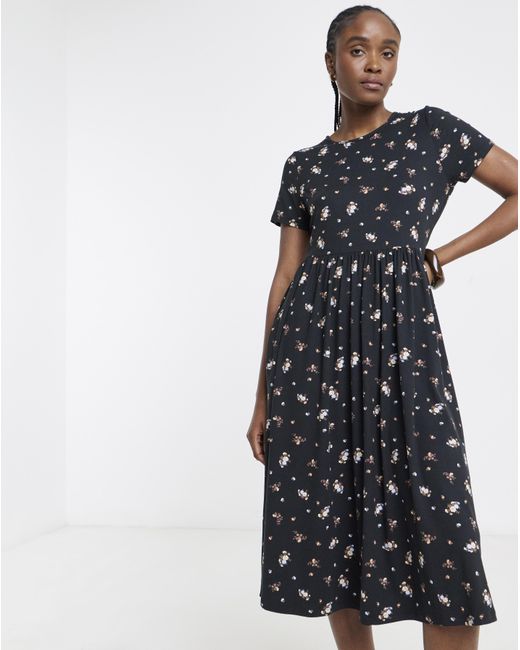 Simply Be Blue Supersoft Midi Dress With Pockets
