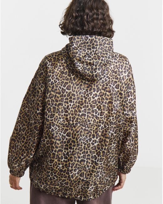 Simply Be Brown Quarter Zip Wind Breaker
