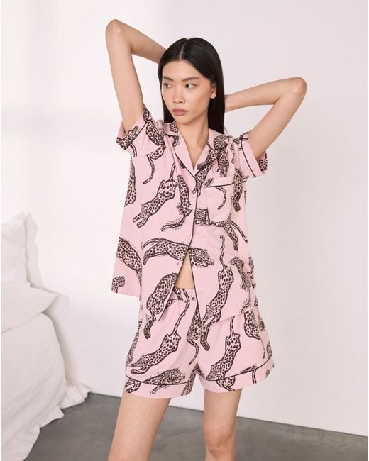 Chelsea Peers Pink Short Revere Set