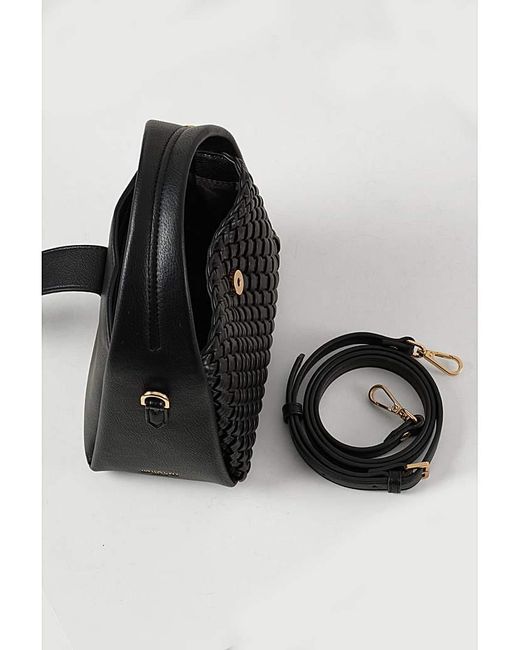 LUELLA GREY LONDON Black Luella Maggie Weave Crossbody