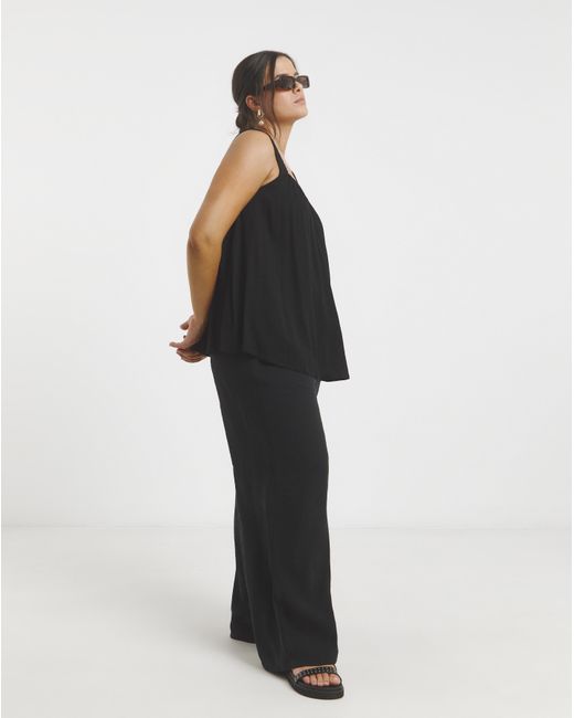 Simply Be Black Crinkle Cami