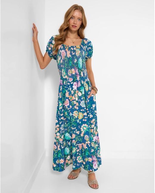 Joe Browns Blue Summer Garden Jersey Dress