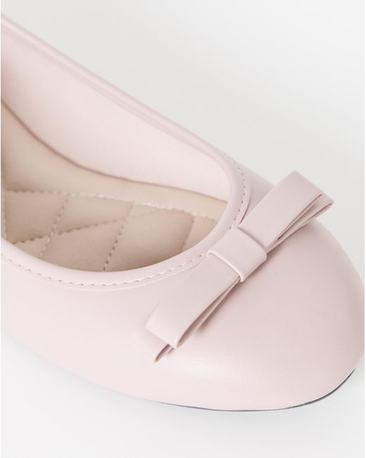 Simply Be Natural Classic Ballerina Bow Shoe Extra Wide