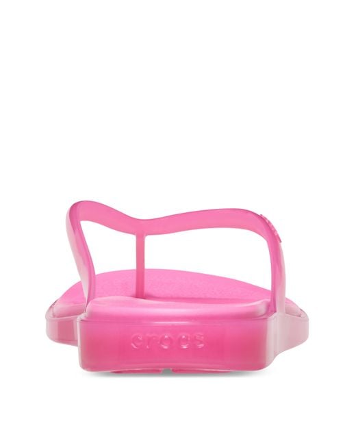 CROCSTM Pink Miami Jelly Round Toe Flip