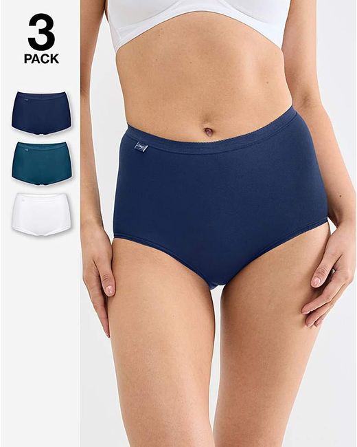 Sloggi Blue 6Pk Basic Maxi Briefs