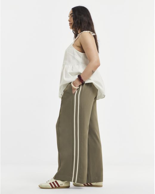 Simply Be Natural Side Stripe Trouser