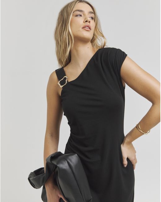 Simply Be Black Midaxi Stretch Dress