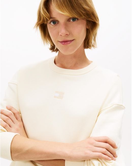 Tommy Hilfiger White Crew Sweatshirt