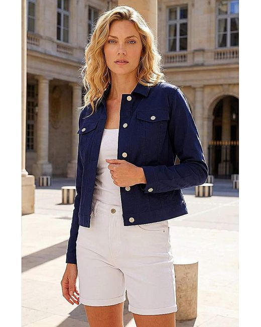 Roman Blue Roman Stretch Pocket Detail Jacket