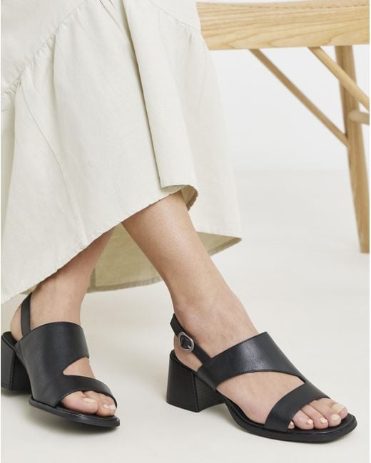 Simply Be White Cut Out Heeled Sandals Extra Wide Fit
