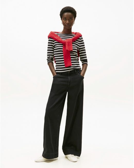 Tommy Hilfiger Black Slim Body Boat Neck