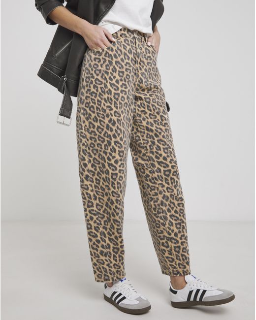 Simply Be Natural Barrel Leg Jeans