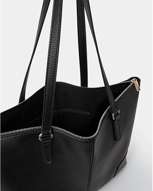 Accessorize Black Plain Tote Bag