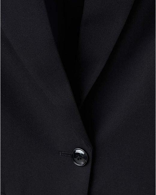 Mango Blue Fitted Blazer