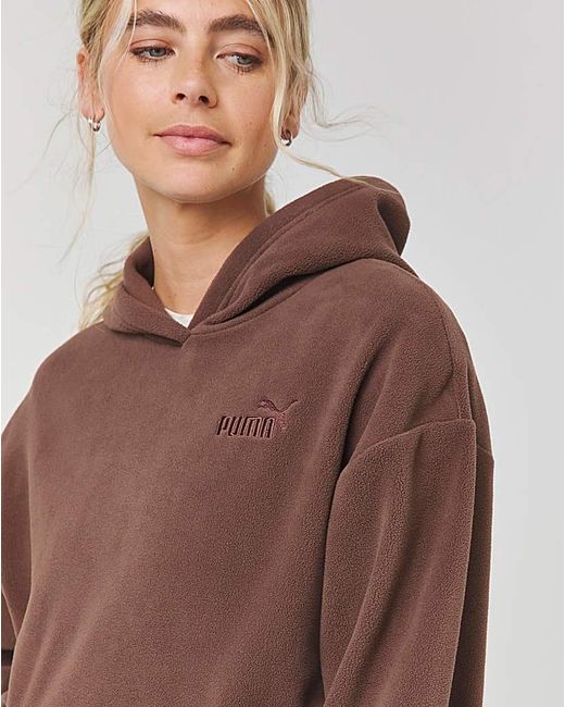 PUMA Brown Essentials Winterized Hoodie