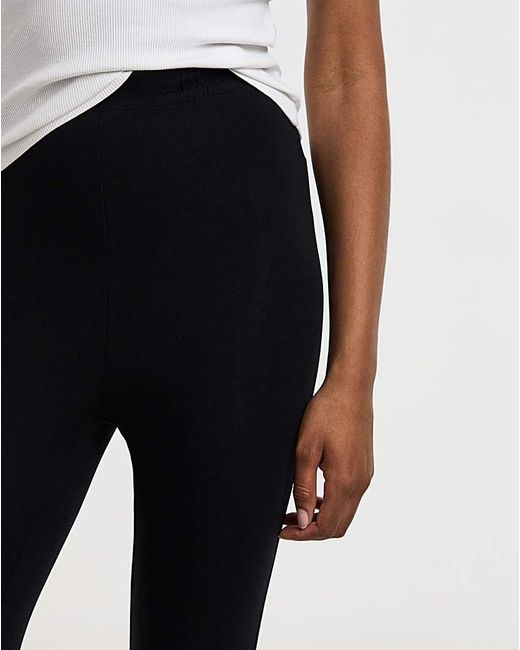 Simply Be Black Jersey Cropped Legging