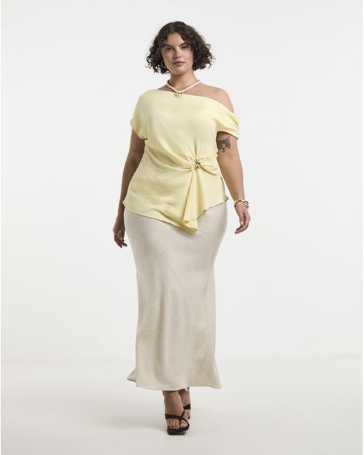 Simply Be Natural Ruched Detail Top