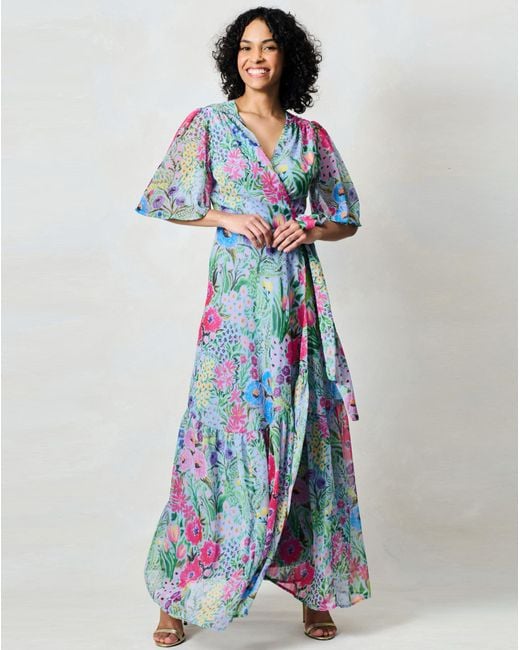 Hope & Ivy Blue Ember Dress