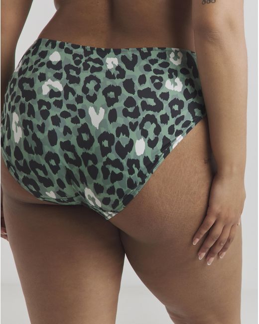 Elomi Green Jungle Bay Mid Rise Bikini Brief