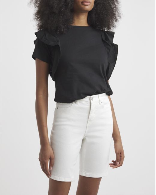 Simply Be White 24/7 Knee Short