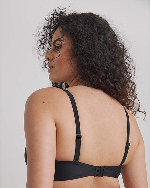 Figleaves Blue Rene Loop Front Underwired Bikini Top