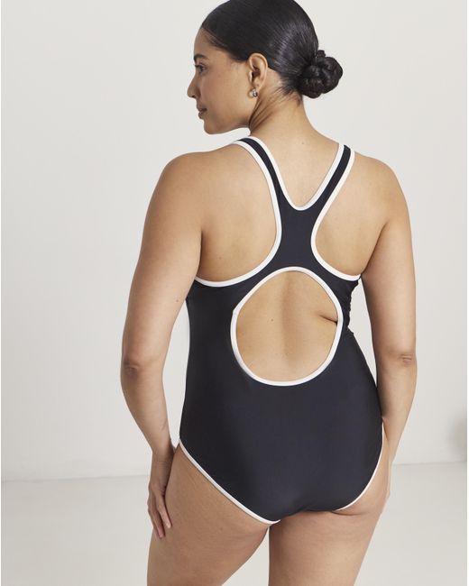 Beach To Beach Black Zip Swimsuit