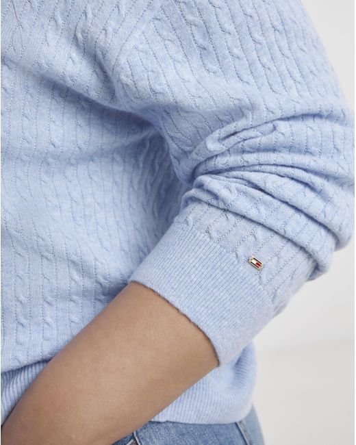 Tommy Hilfiger Blue V-Neck Sweater