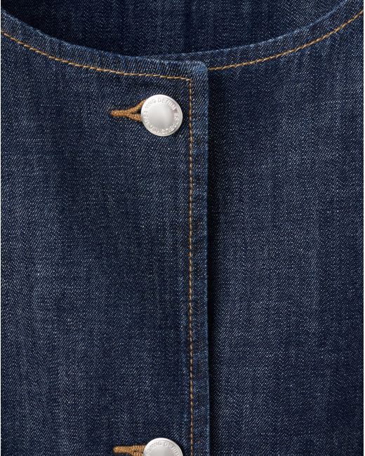 Mango Blue Buttoned Waistcoat
