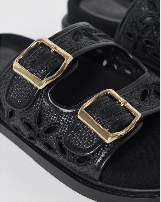 Simply Be Natural Laser Cut Out Sandals Extra Wide