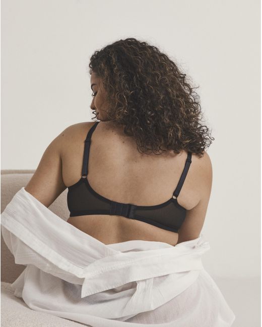 Pretty Secrets Black Lace Non Padded Wired Bra