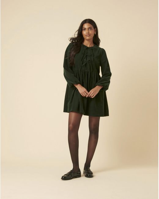 Nobody's Child Green Eden Mini Cord Dress