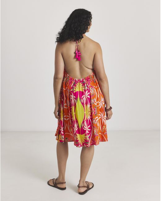 Figleaves Red Frida Mini Beach Dress
