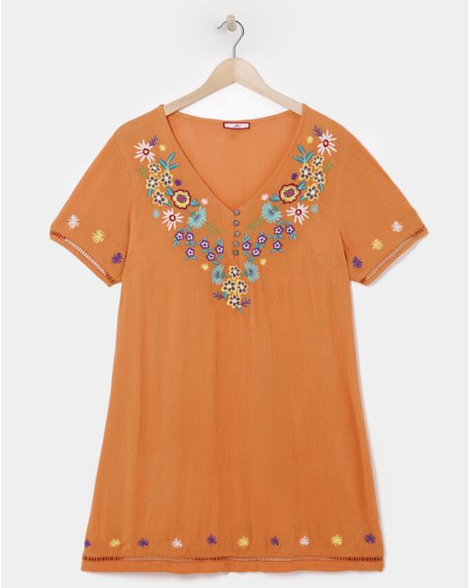 Joe Browns Orange Embroided Tunic