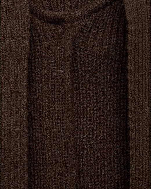 Mango Black Capri Cable Knit Cape