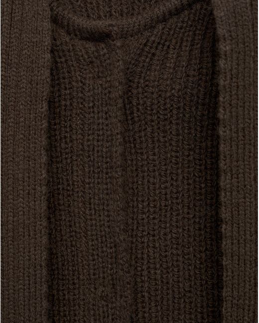 Mango Black Capri Cable Knit Cape