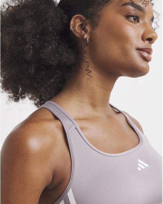 Adidas Brown Medium Support Bra