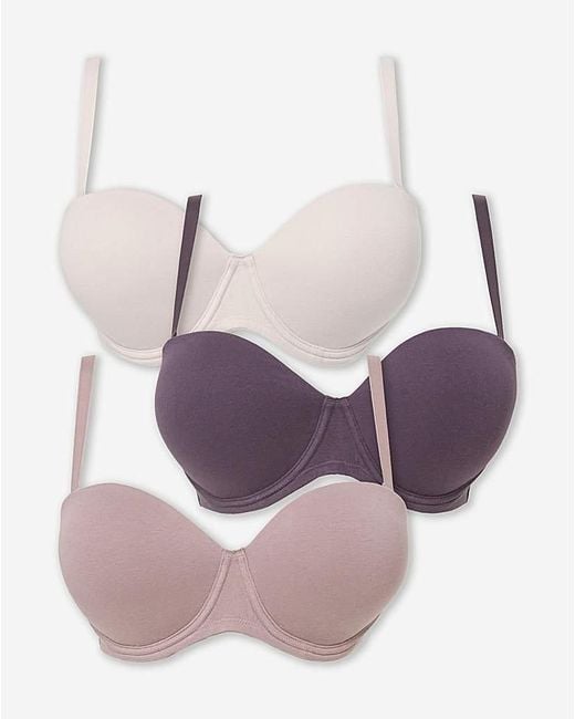 Pretty Secrets Multicolor 3 Pack Cotton Multiway Bras