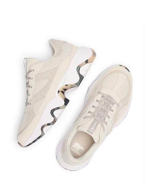 Sorel White Kinetic Array Trainers