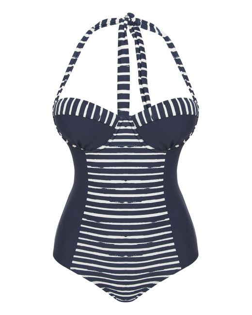 JD Williams Blue Padded Underwired Swimsuit