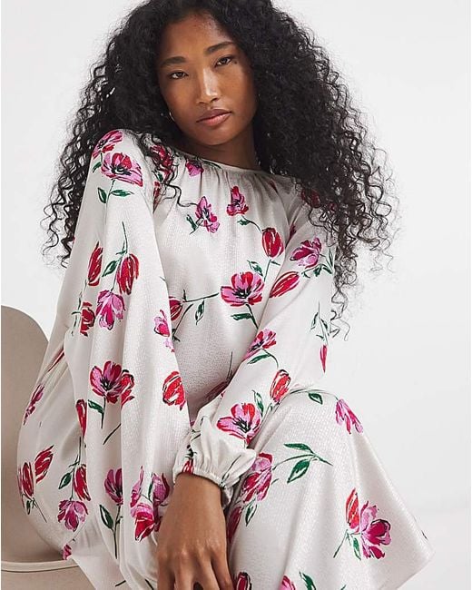 Flounce London Multicolor Floral Shift Dress