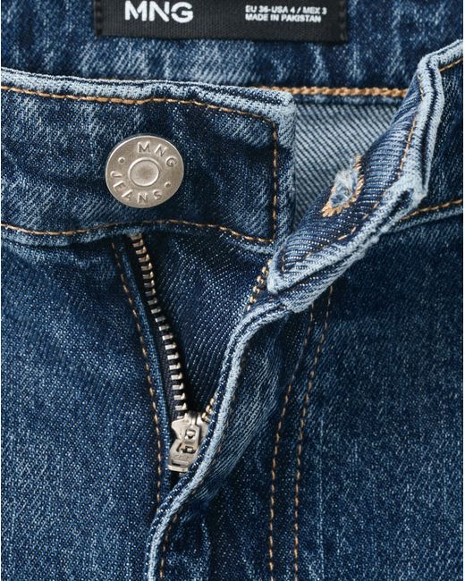 Mango Red Catherin Culotte High-Rise Jeans