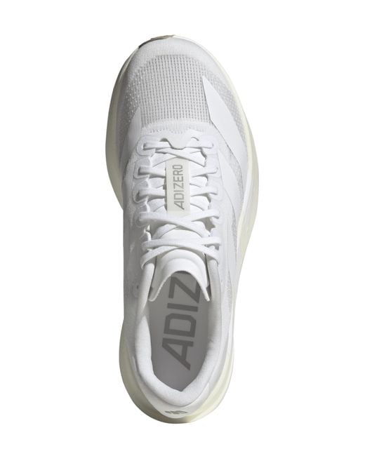 Adidas White Adizero Evo Sl Trainers