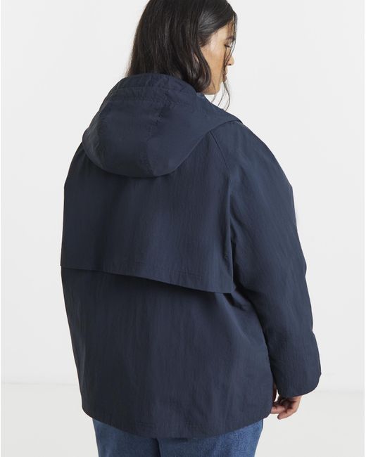 Simply Be Blue Lightweight Tech Parka