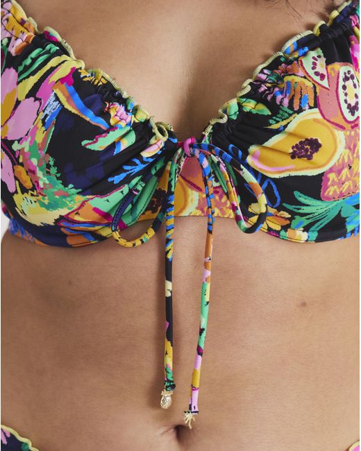 Simply Be Multicolor Underwired Bikini Top
