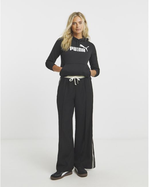 PUMA Black Essentials Logo Hoodie