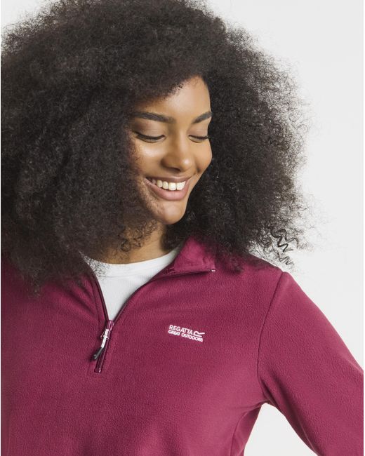Regatta Pink Sweethart 1/4 Zip Fleece
