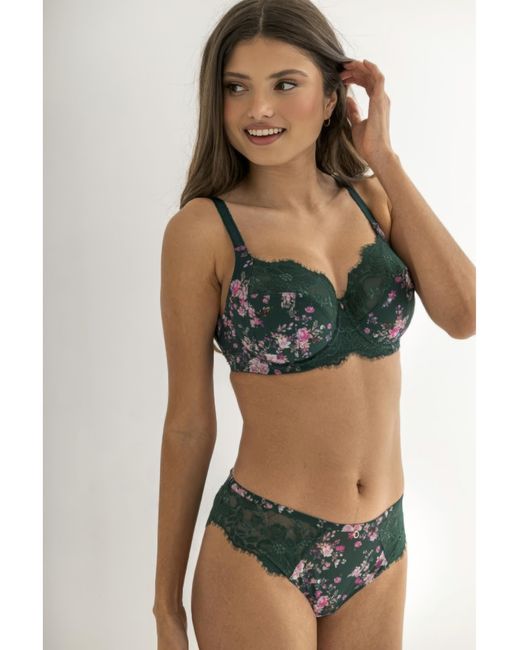 Pour Moi Green Bliss Full Cup Wired Bra Forest