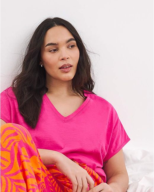 Pretty Secrets Red Slub Pj Set
