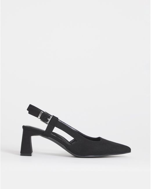 Simply Be Natural Pointed Slingback Heels Wide Fit