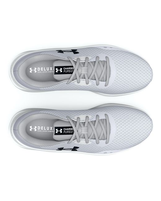 Under Armour Gray Charged Pursuit 3 Trainers